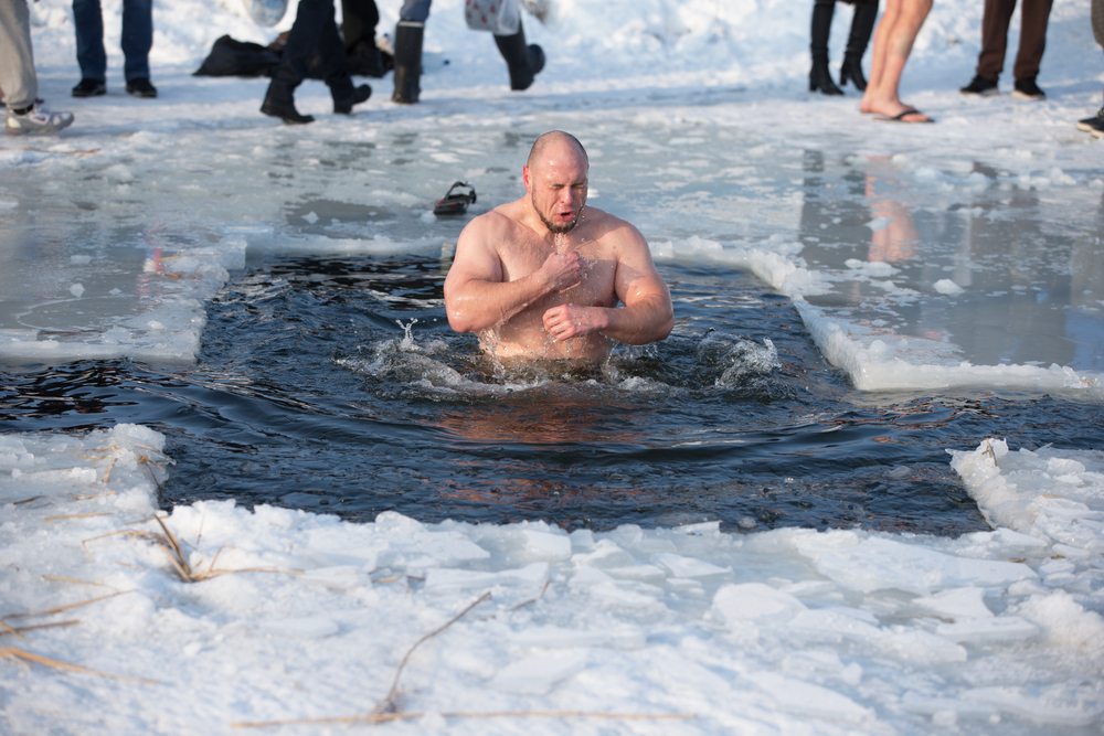 Ice baths provide unusual benefits.